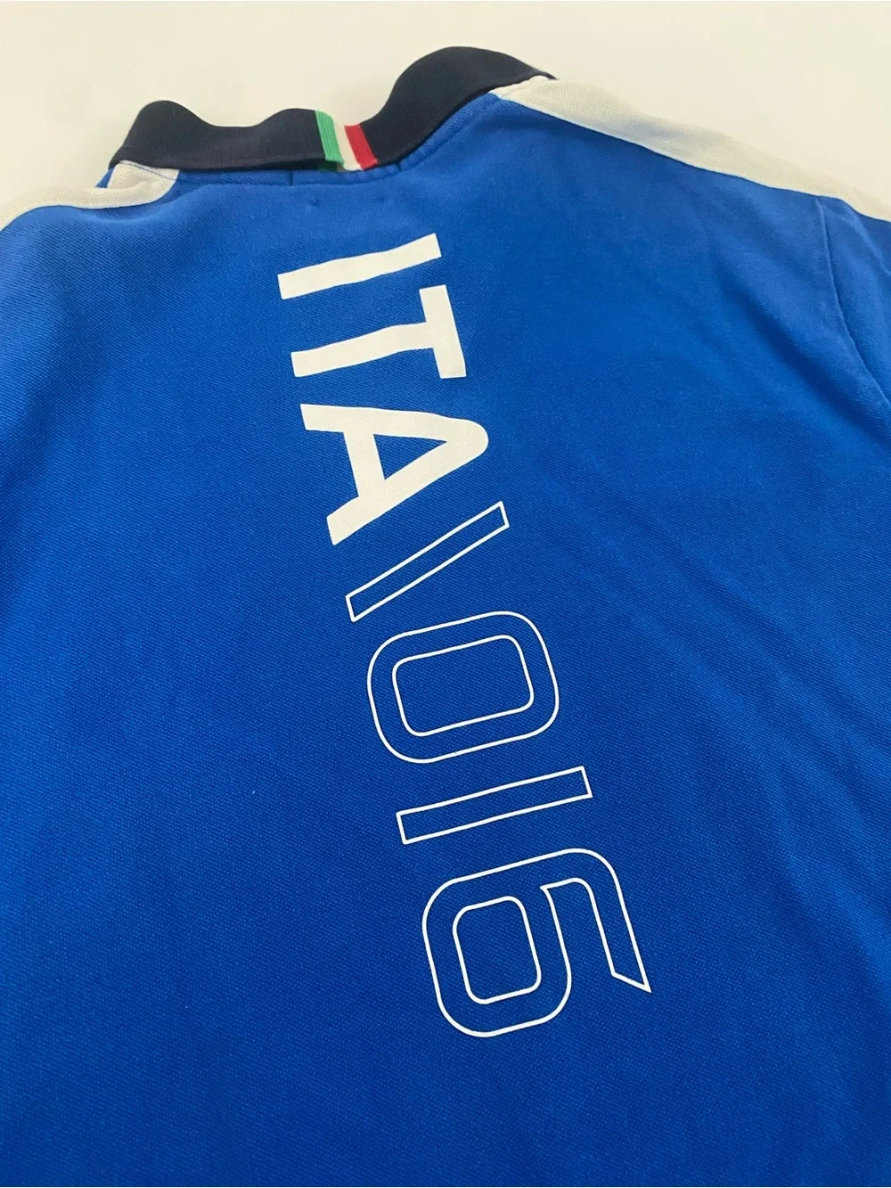 POLO by Ralph Lauren Italia Polo Shirt Blue Custom Shirt Size Large